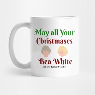 May all your Christmases Bea White Mug